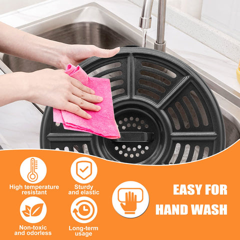 GXF dishwasher-safe grill pan saves cleanup time after meals.