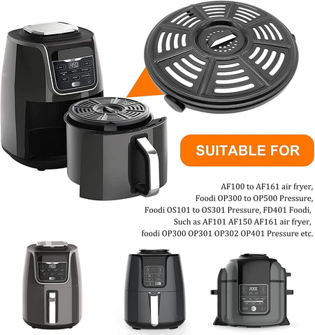 GXF air fryer grill pan for Ninja AF150 enables quick, even searing of veggies.