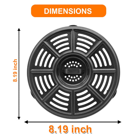 GXF air fryer grill pan for Ninja AF161 shows compact, durable enamel coating for easy cleaning.