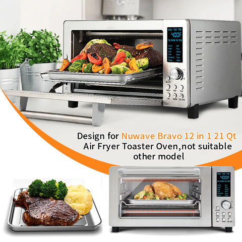 GXF Air Fryer Bravo crisper plate for even heat distribution.