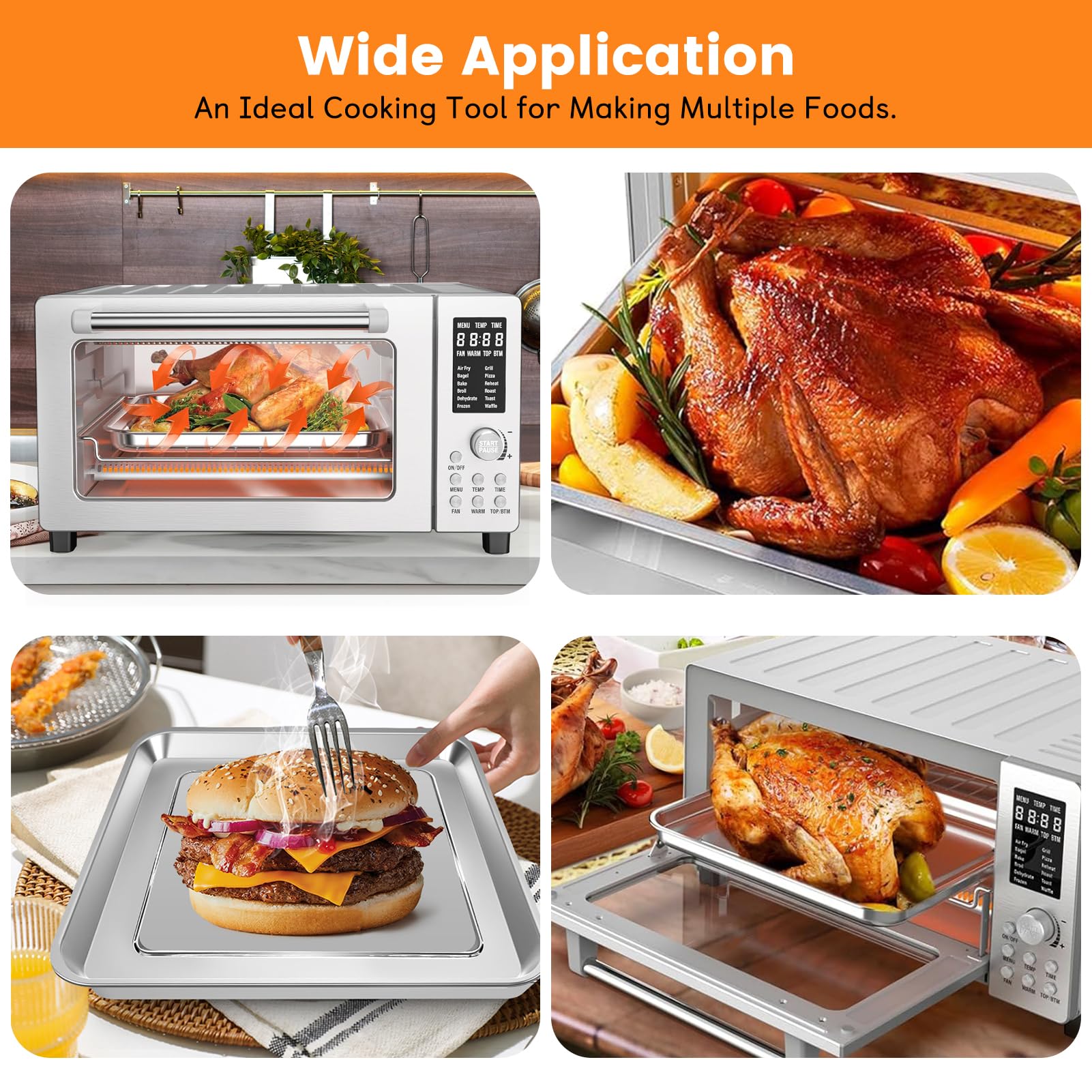 GXF Air Fryer Bravo dishwasher-safe parts for easy cleanup.