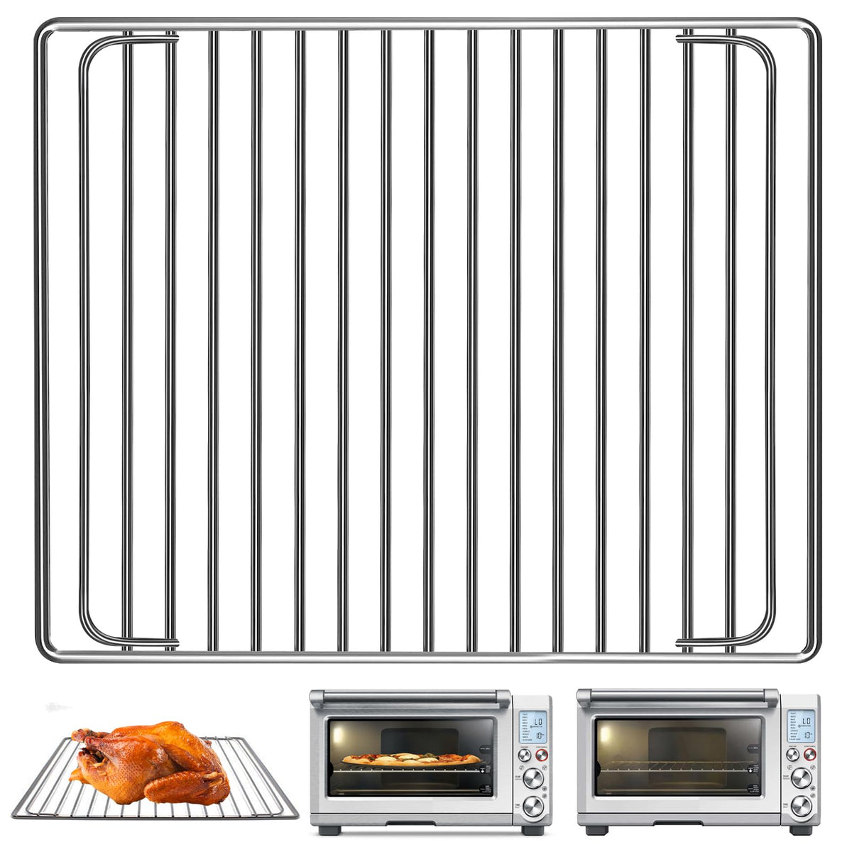 GXF Smart Oven Rack close-up shows mesh design for even heat distribution