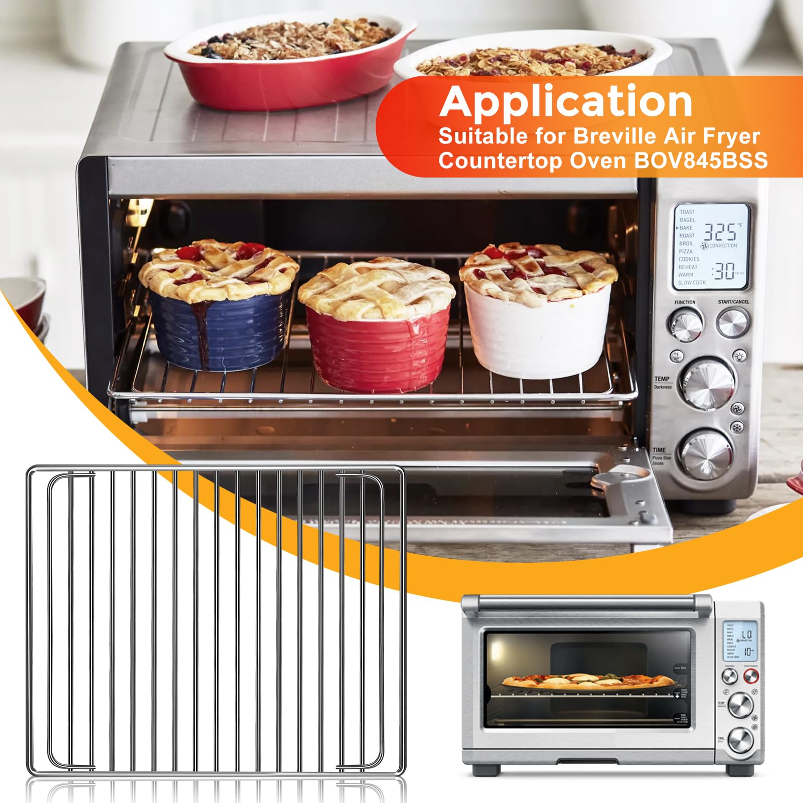 GXF rack in use on Breville oven for even cooking results