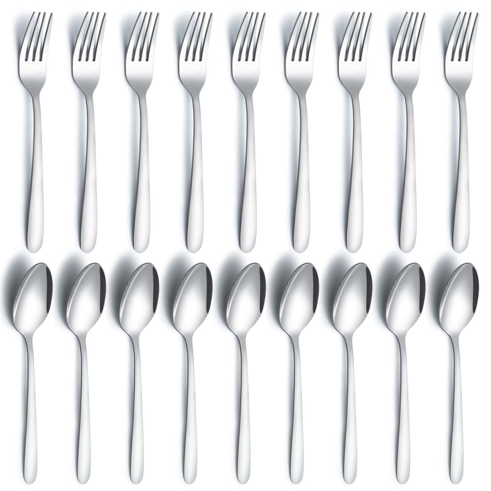 Gymdin 24pc silverware set forks for durable daily dining.