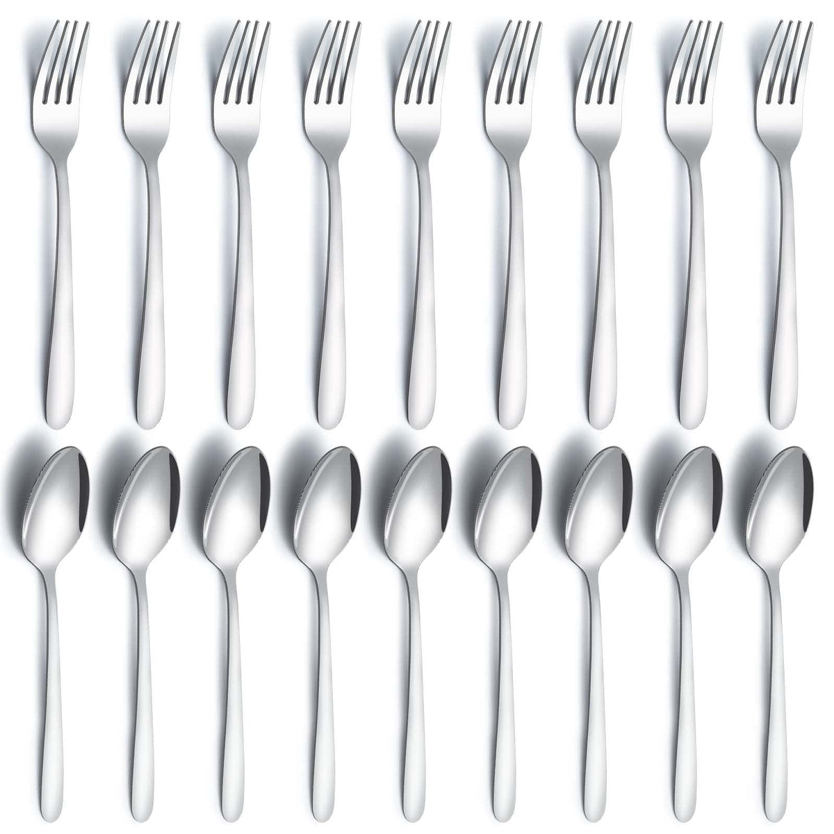 Gymdin 24pc silverware set forks for durable daily dining.