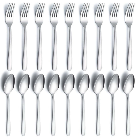 Gymdin 24pc silverware set forks for durable daily dining.