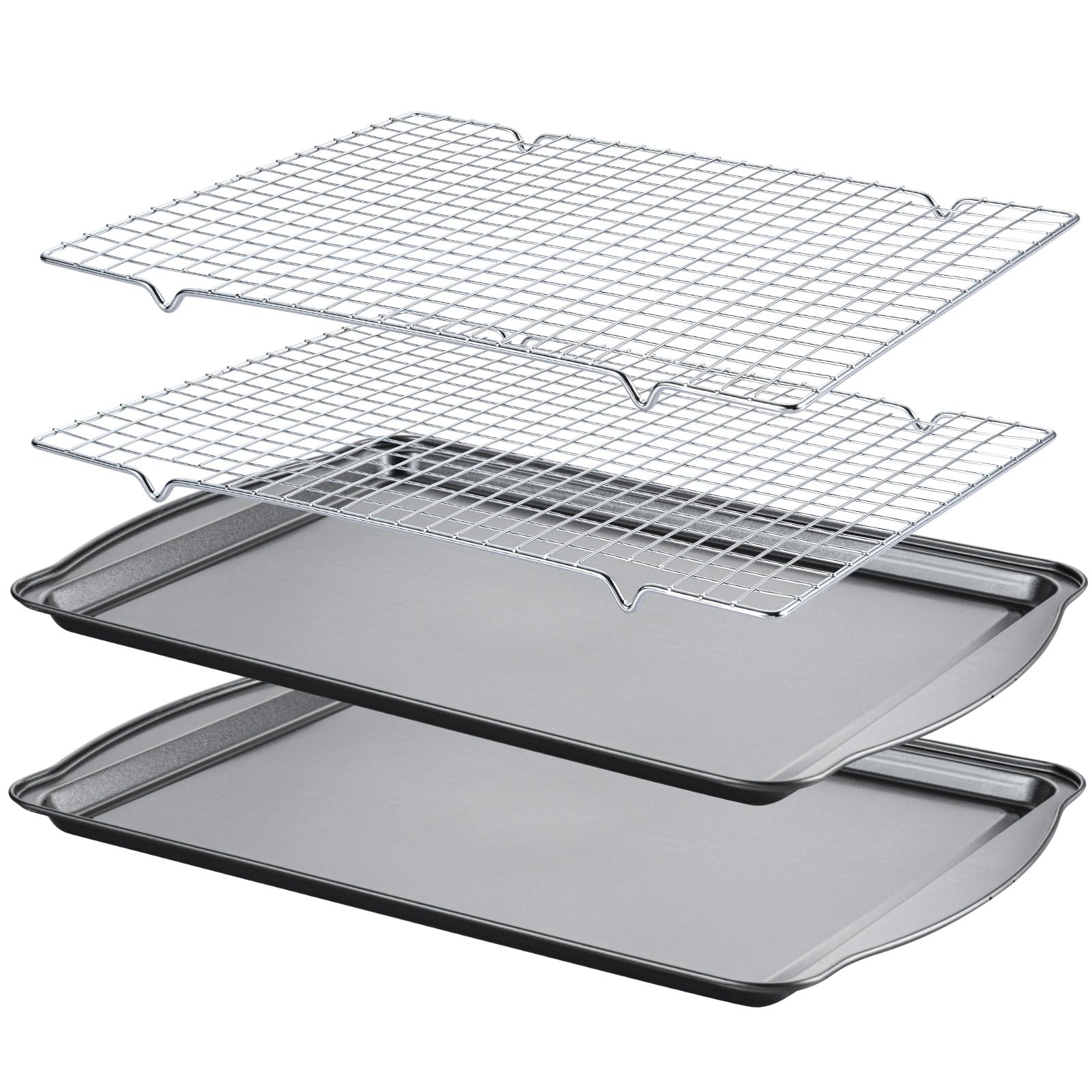 Gymdin baking sheet carbon steel 17x11 front view for even bake performance.