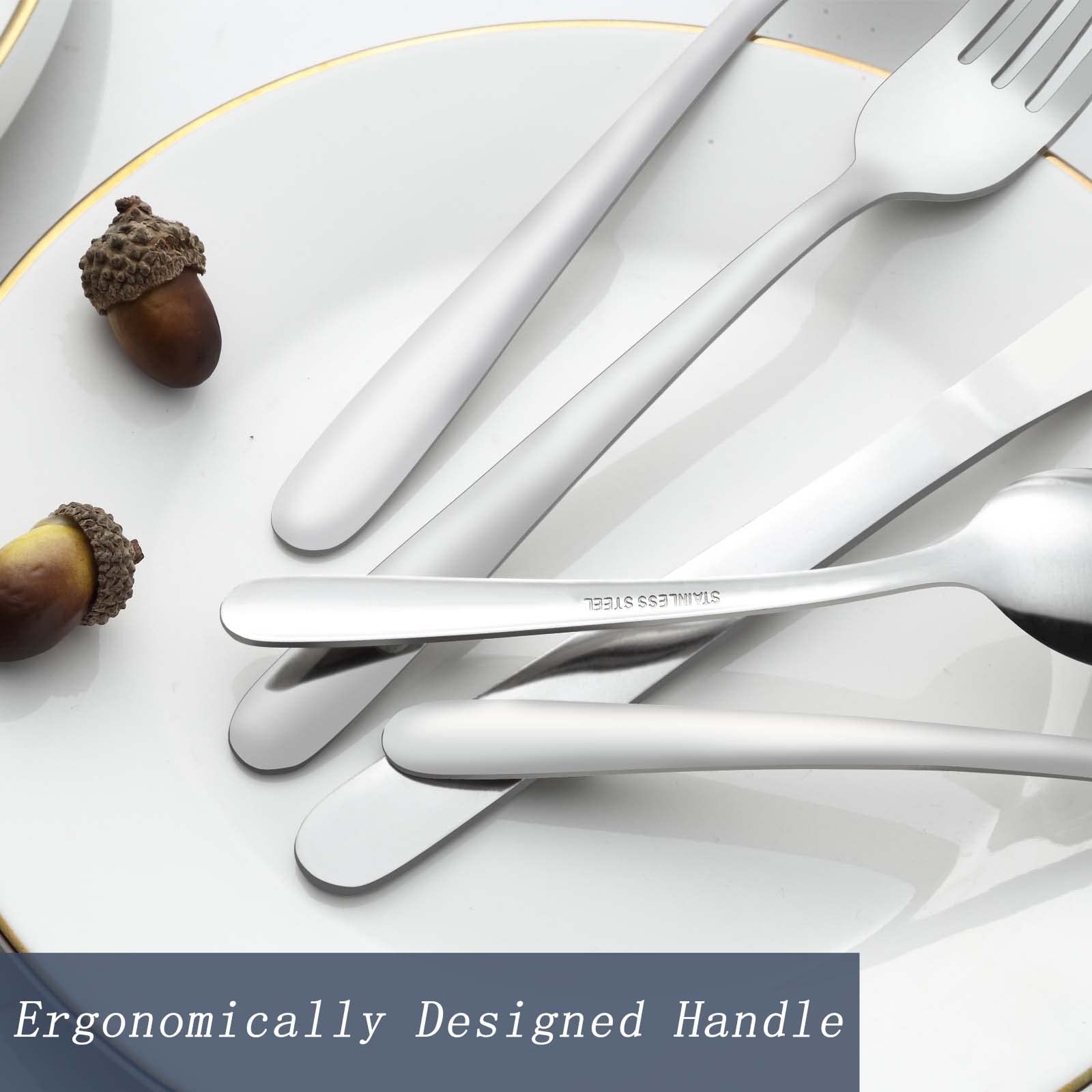 Gymdin dishwasher-safe silverware simplifies kitchen cleanup.