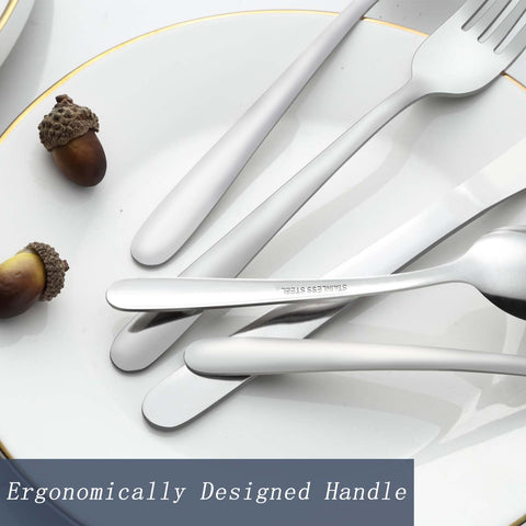 Gymdin dishwasher-safe silverware simplifies kitchen cleanup.