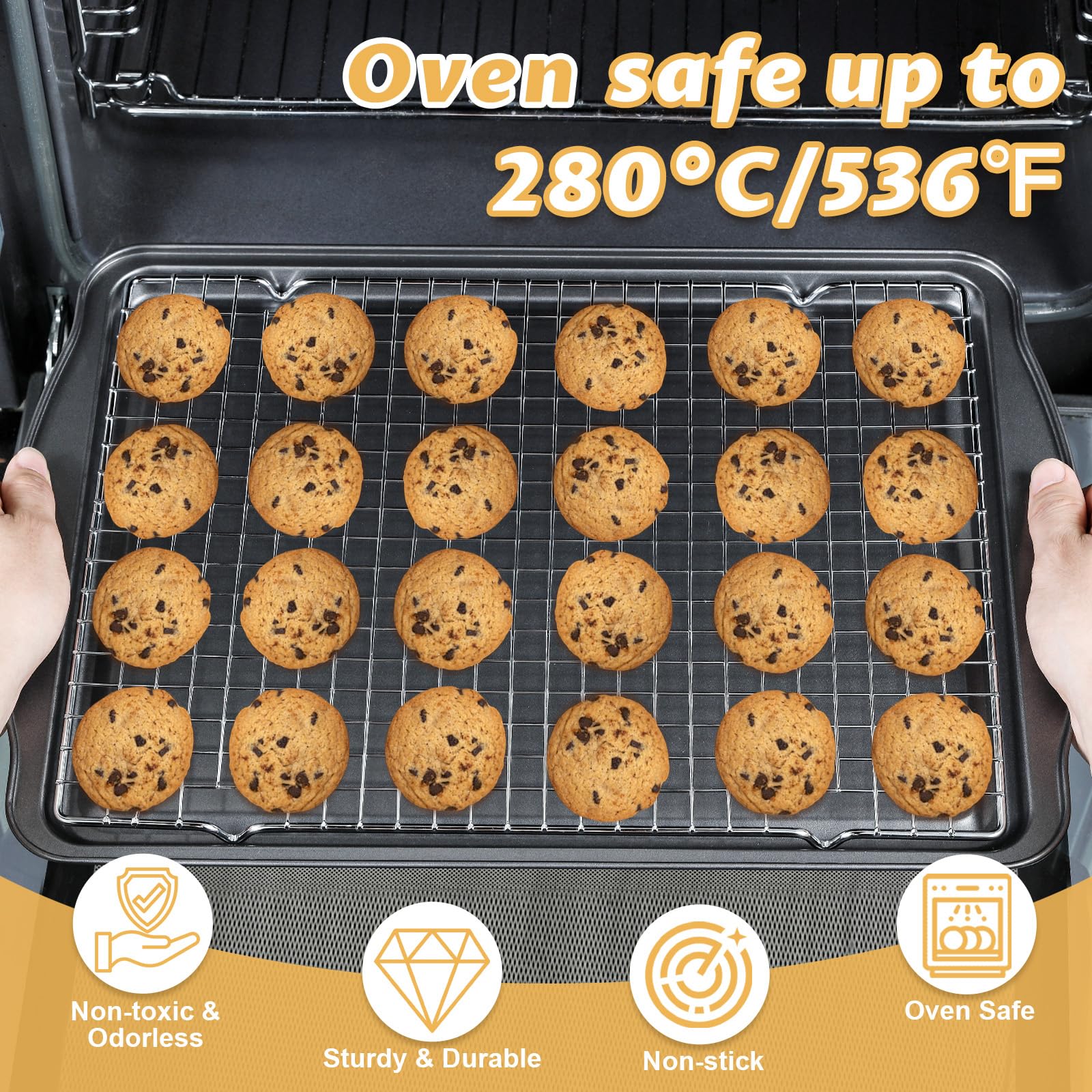 Gymdin oven-safe design endures up to 536°F for high-heat tasks.