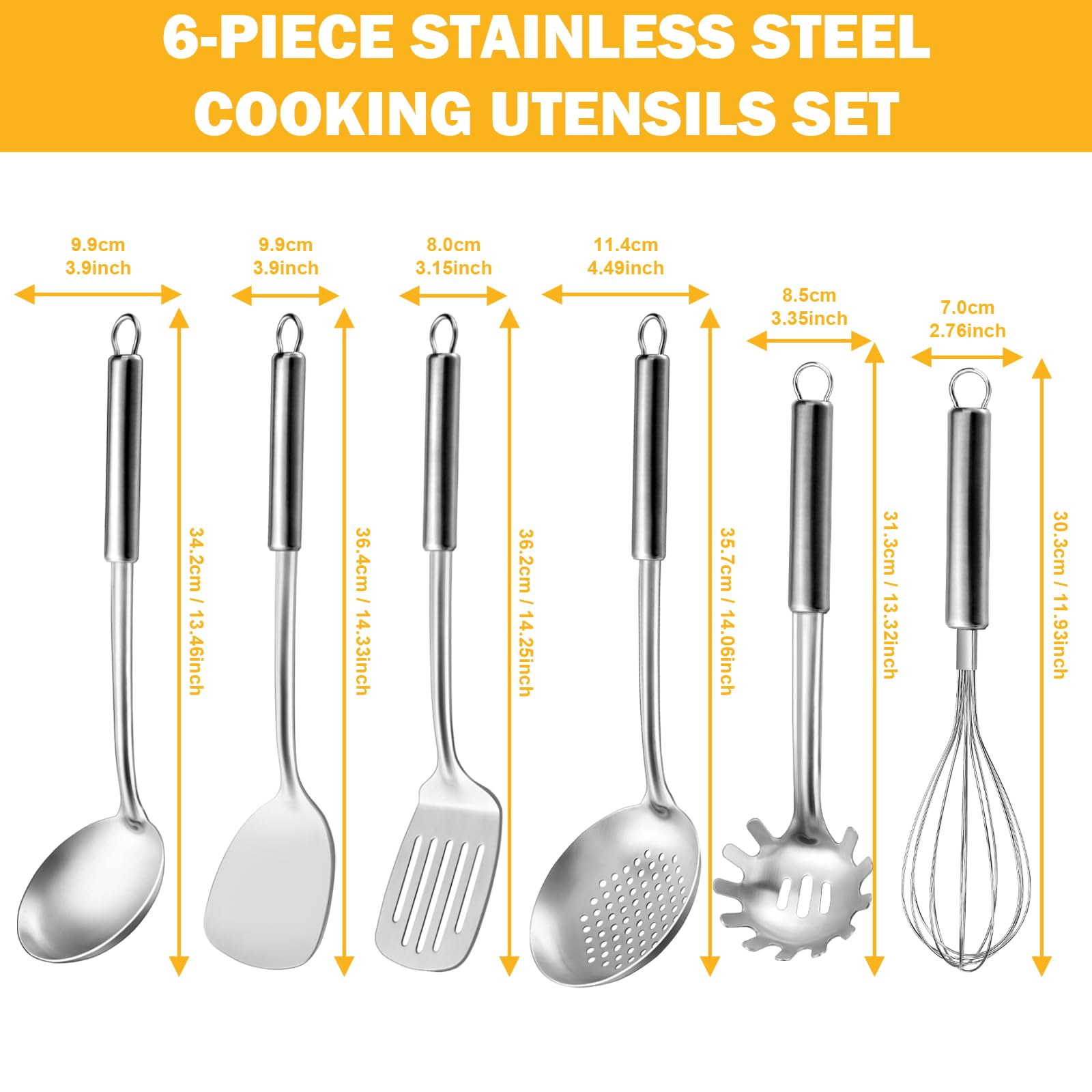 Gymdin slotted turner in stainless steel ideal for turning foods without dripping.