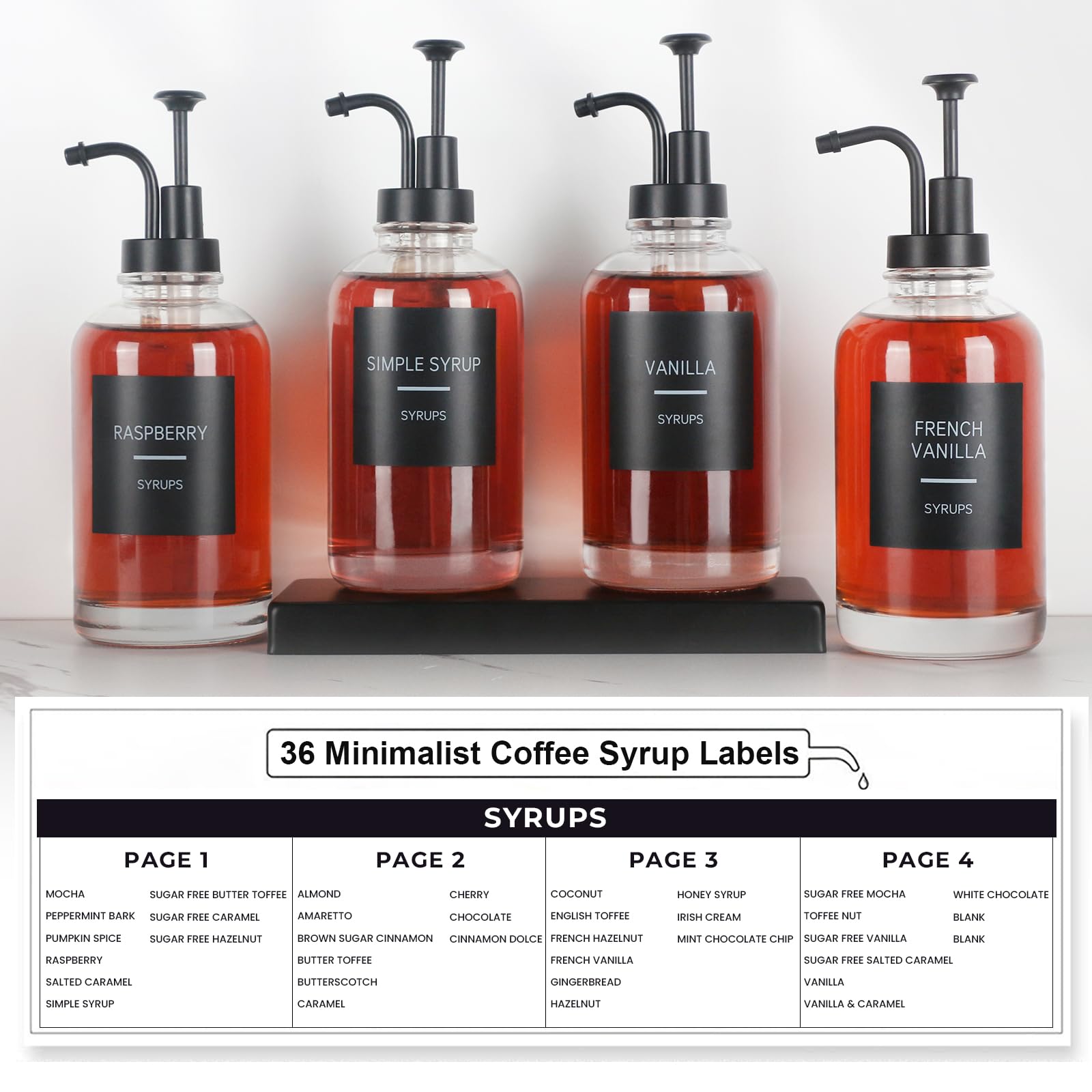 GYOSUGANG 36 labels to categorize flavors and keep bottles tidy