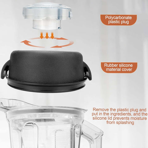 GYPNS blender lid easy to install and clean for everyday use.