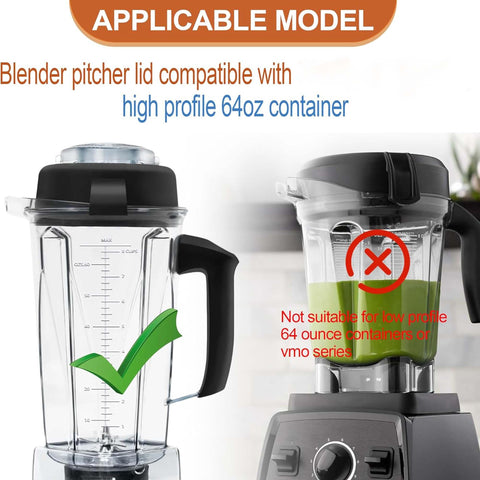 GYPNS blender lid with removable plug enables ingredient addition during blending.
