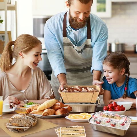 Gyreuni disposable baking pans ideal for outdoor events and catering.