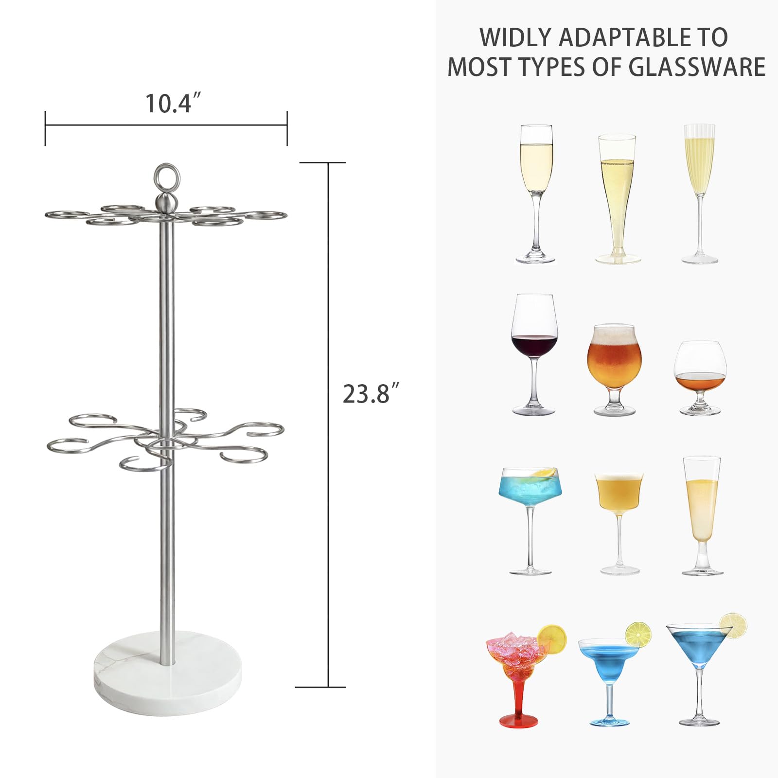 GZILA SUS304 stainless steel frame with brushed nickel finish offers durable, stylish use.