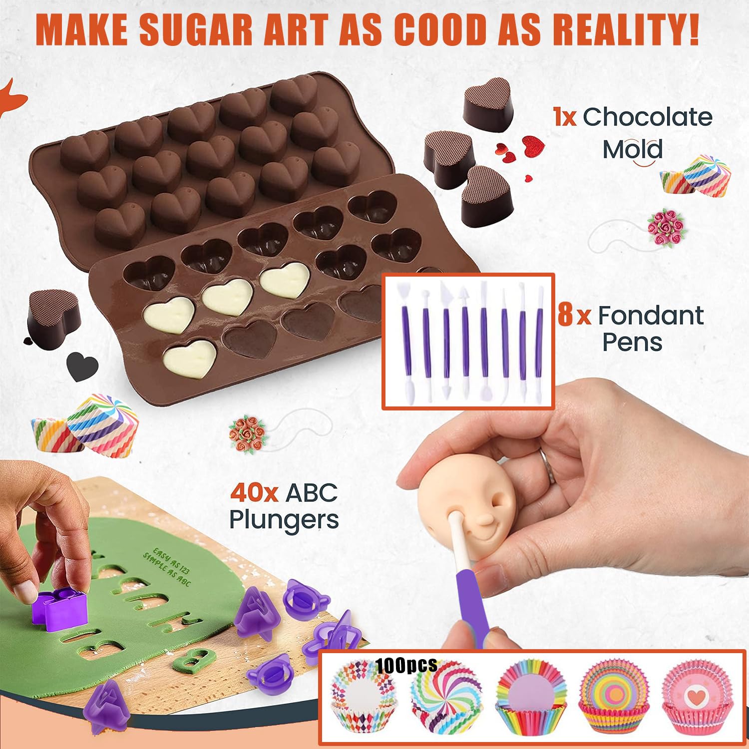 GZMAISULEE 540PCS kit icing tips set enables versatile designs and piping