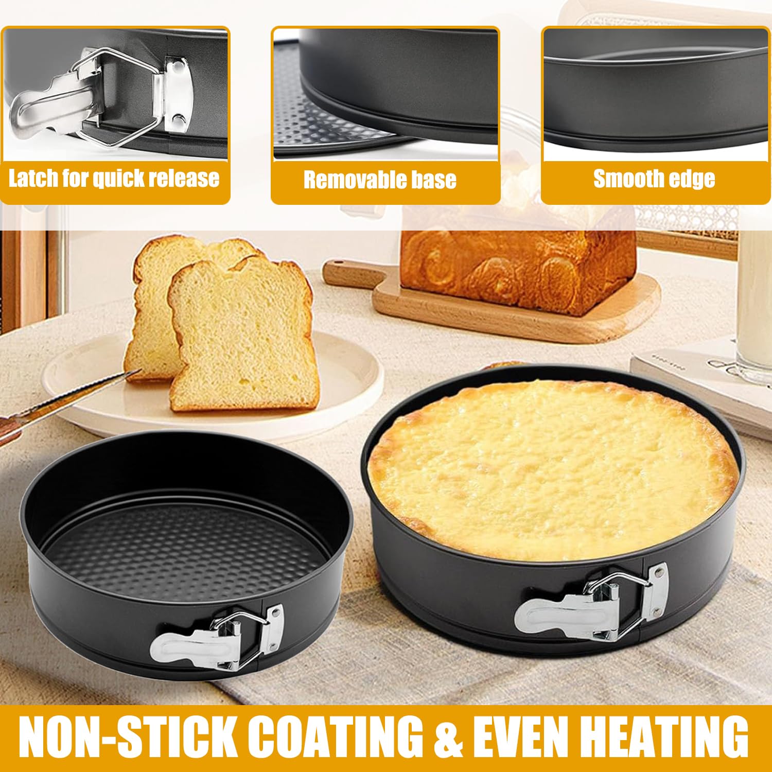 GZMAISULEE 540PCS kit 9 inch springform pan ideal for layered cakes