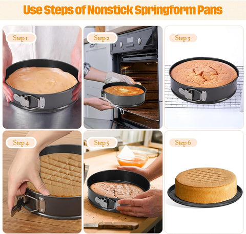GZMAISULEE nonstick coating enhances release and cleanup on all pans.