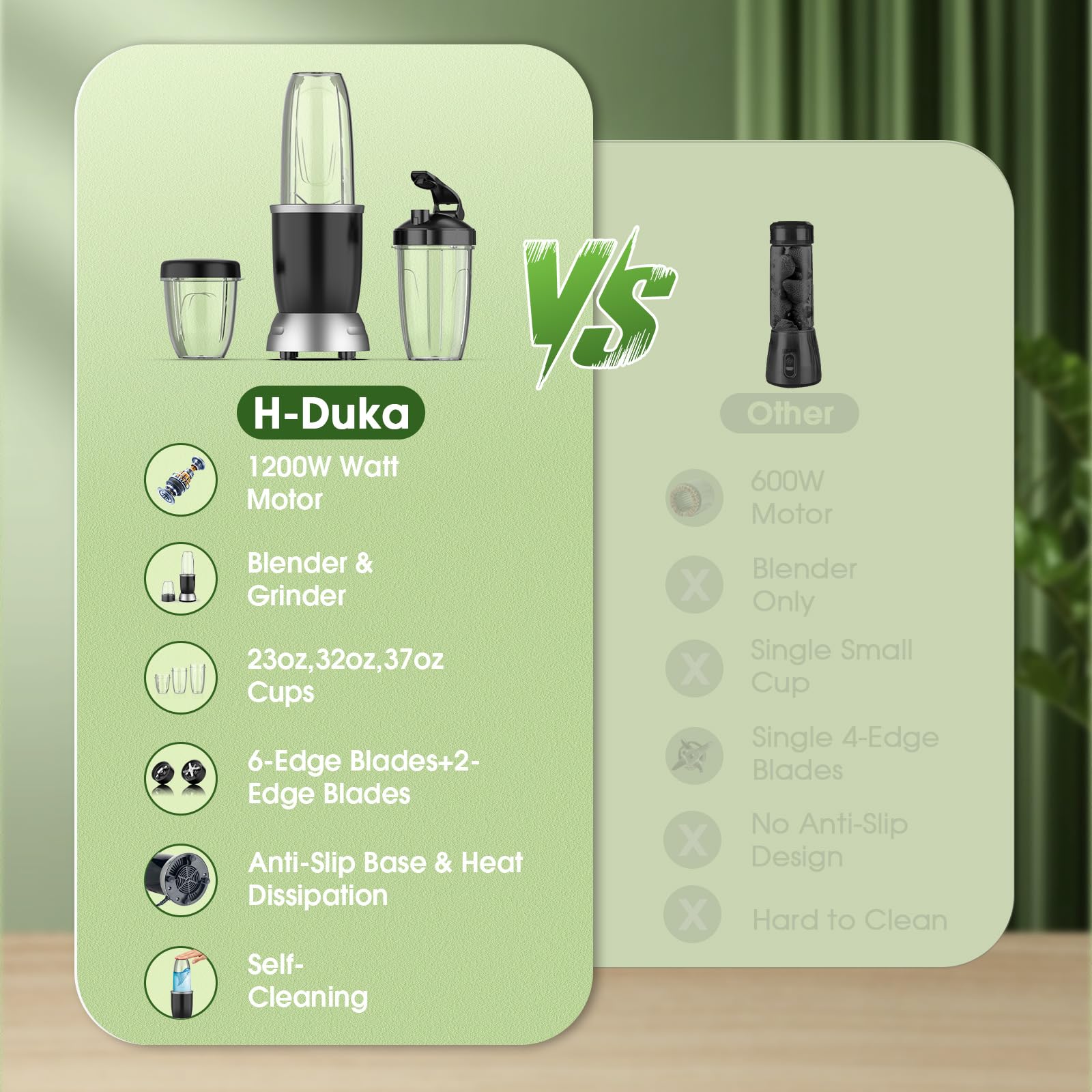 H-Duka 23oz cup compact for single servings while traveling