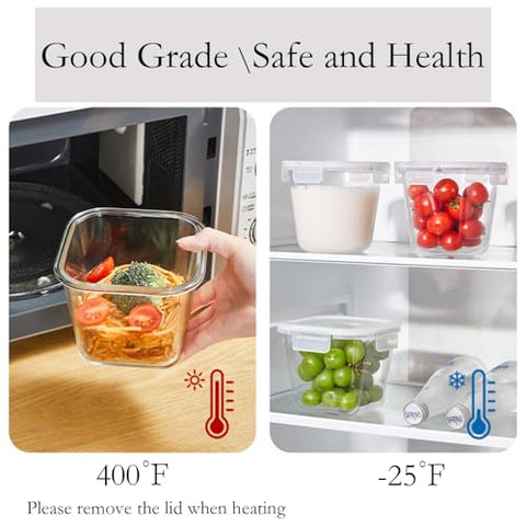 H.JSS WDJS airtight square container with secure seal preserves freshness