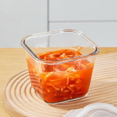 H.JSS WDJS borosilicate glass prep bowls for meal prep and freezing