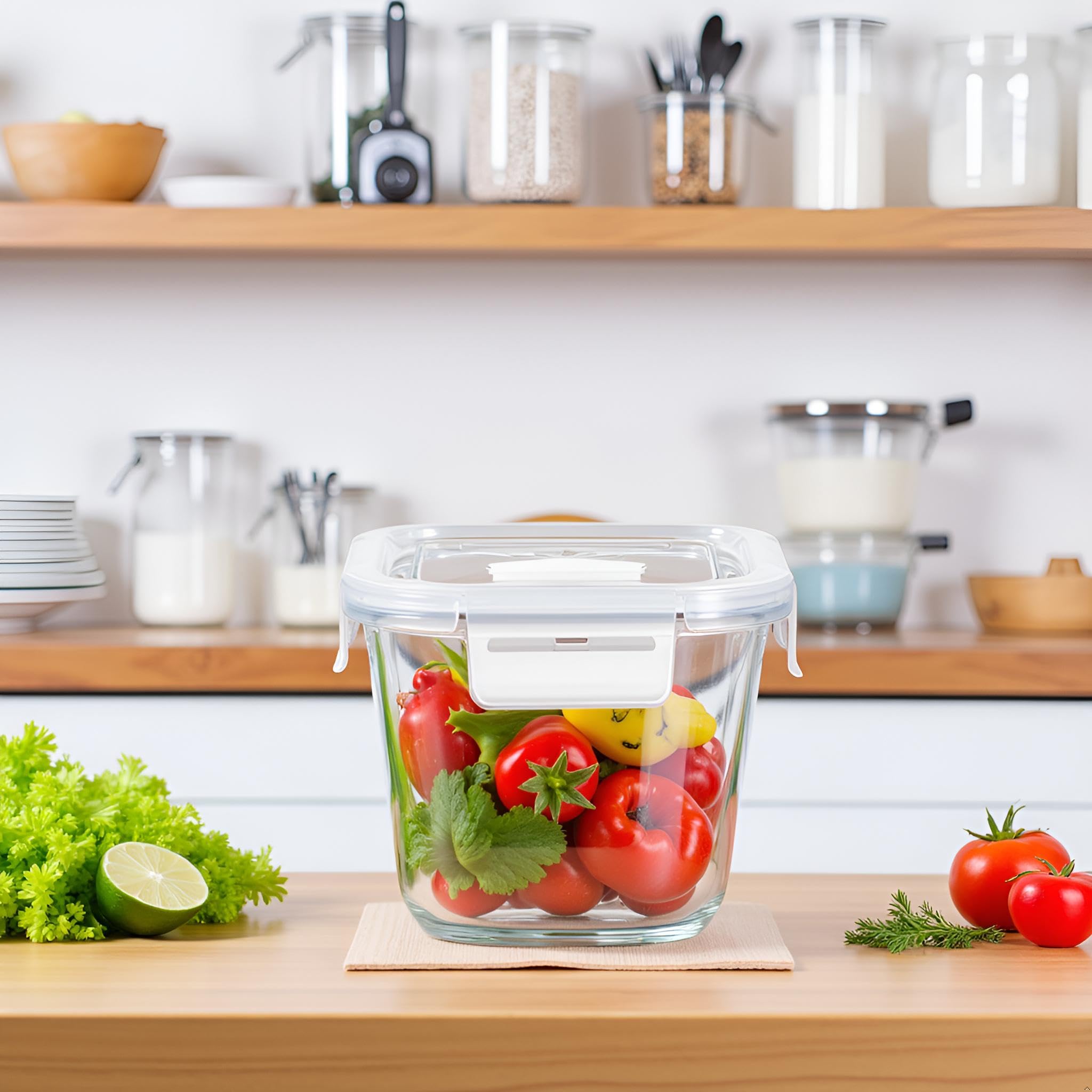 H.JSS WDJS dishwasher-safe glass storage for easy cleanup