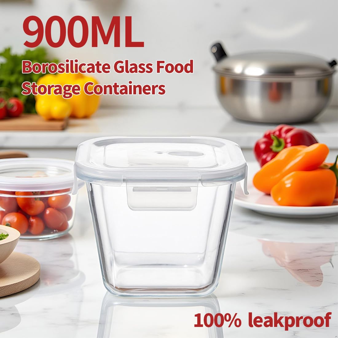 H.JSS WDJS stain-resistant glass storage resists odors