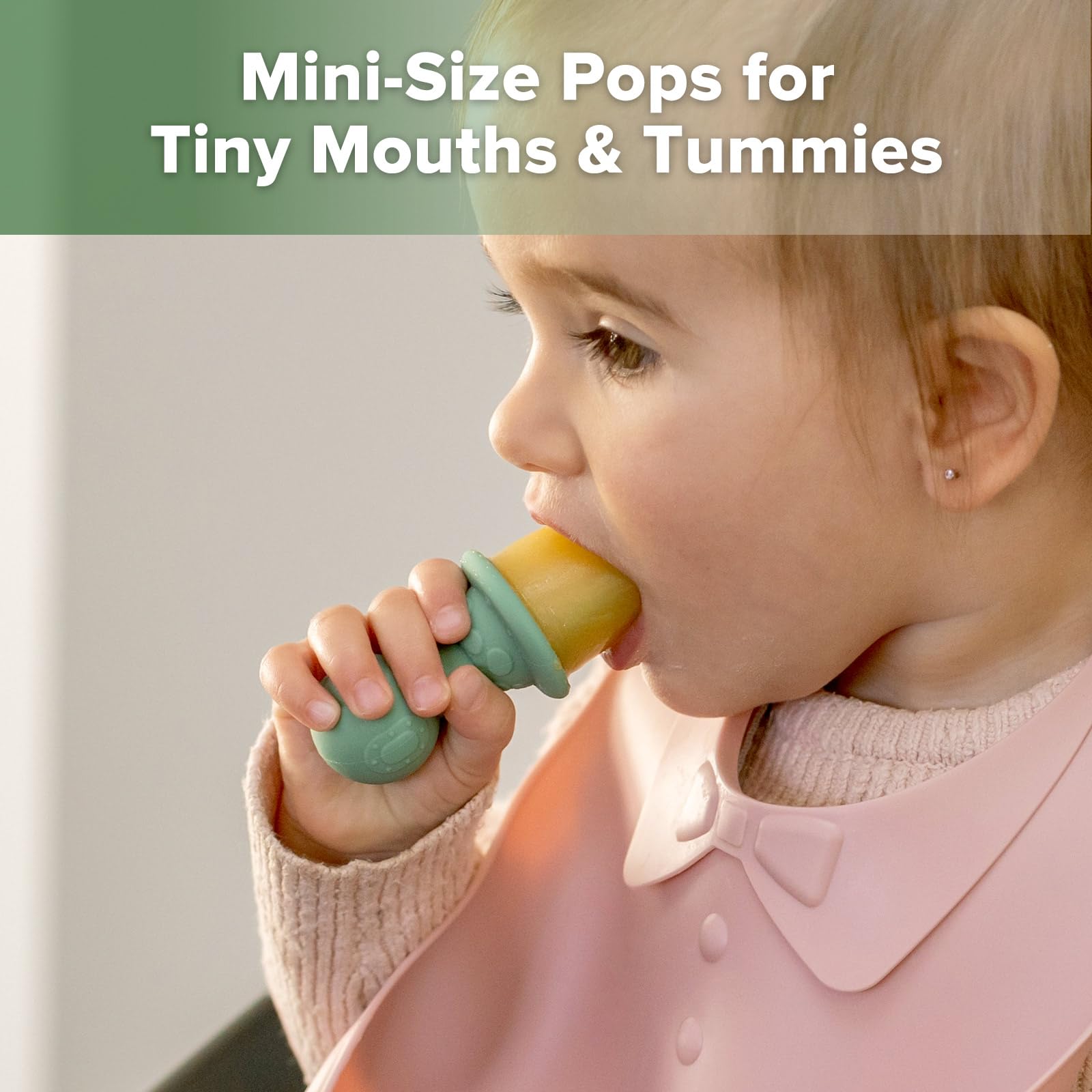 Haakaa Astronaut anti-choke handle aids safe snacking for babies.