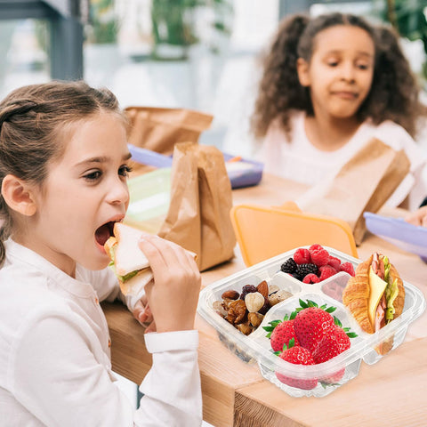 Haawooky four-compartment disposable container designed to keep flavors separate.