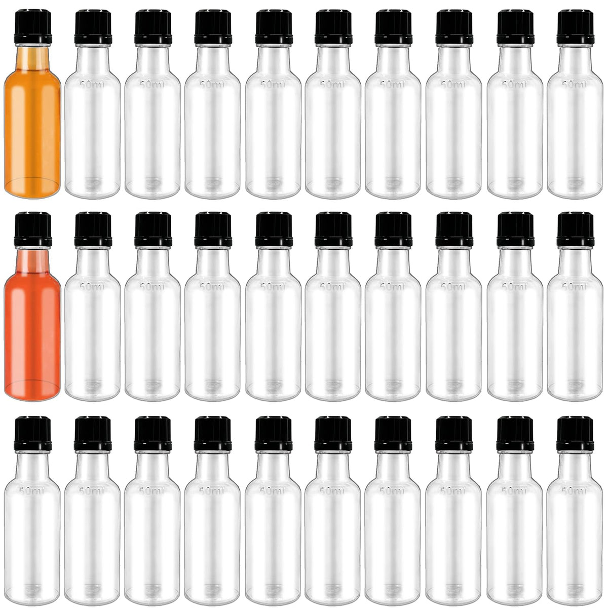 Haawooky mini liquor bottle with black cap and airtight seal for leak-free transport