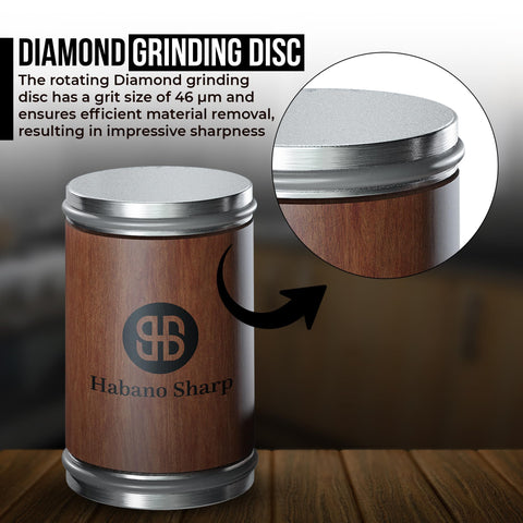 Habano Sharp 15-degree setting for fine edge on delicate knives