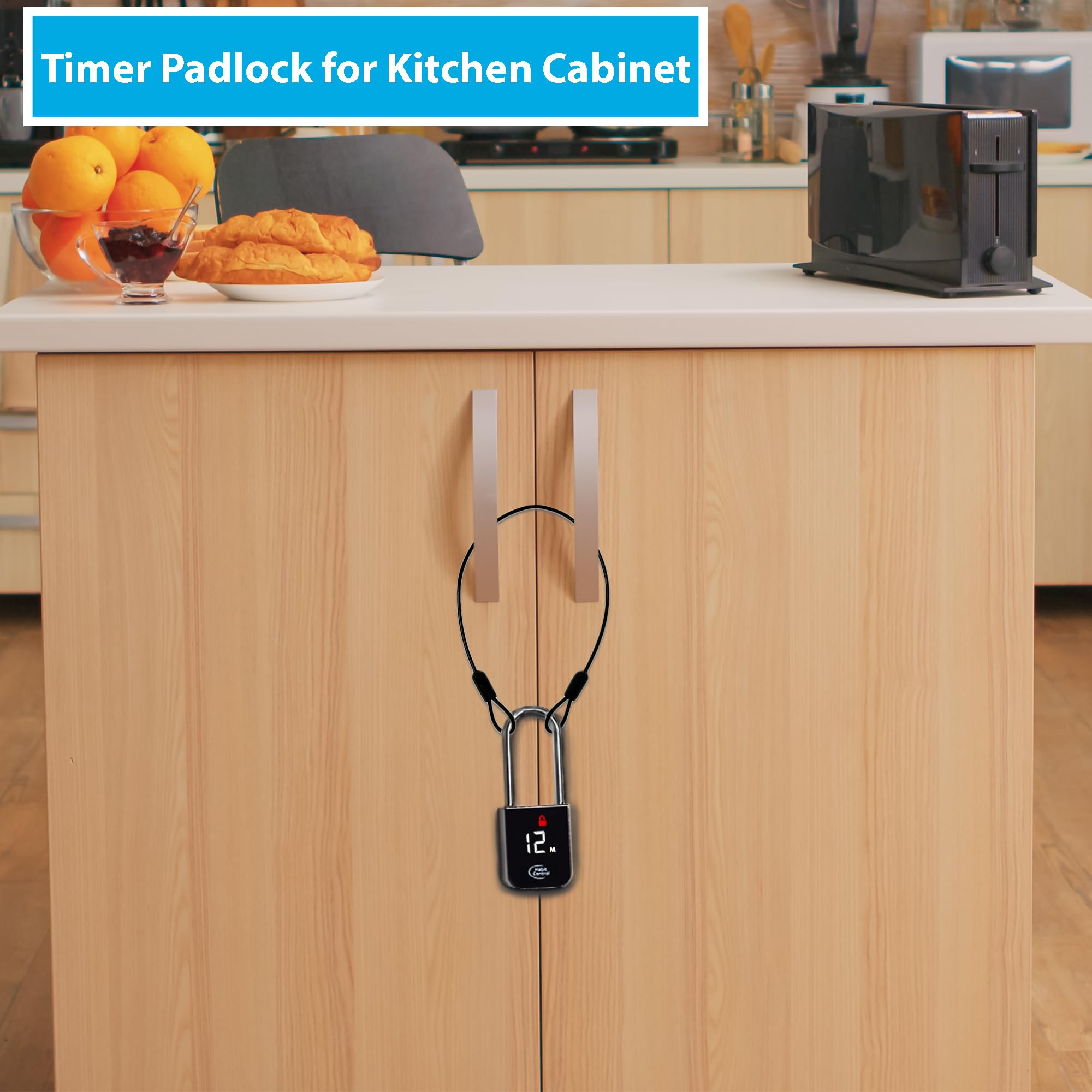 Habit Control timer lock charging feature with USB-C compatibility.
