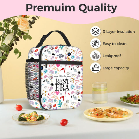 HABITAYGI large lunch bag 10x8x4 inch size for snacks and meals