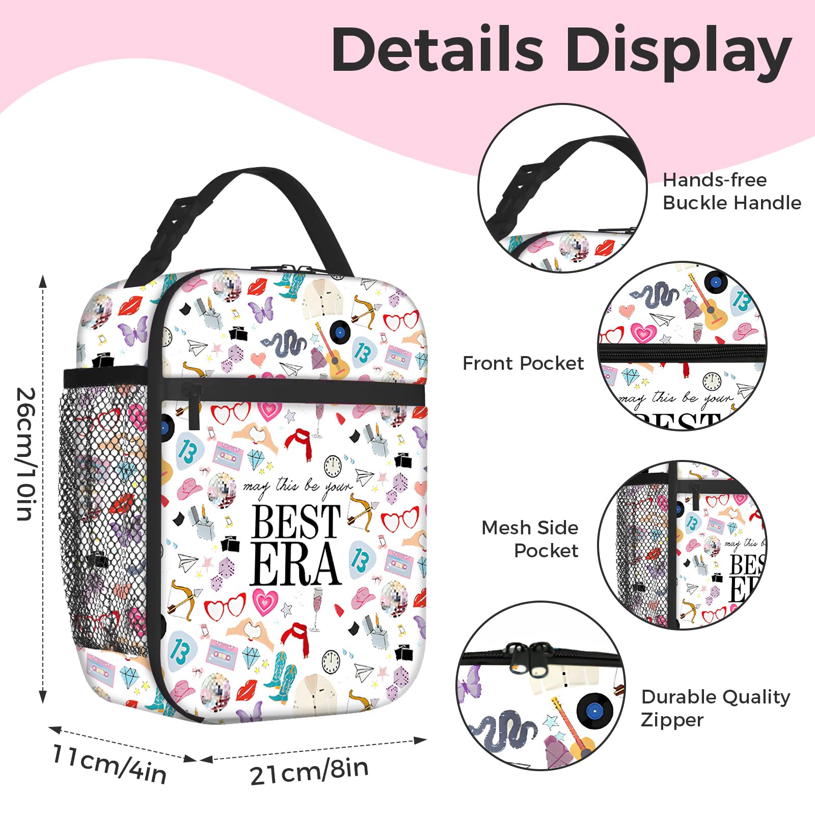 HABITAYGI lunch bag exterior waterproof oxford fabric for all-weather travel