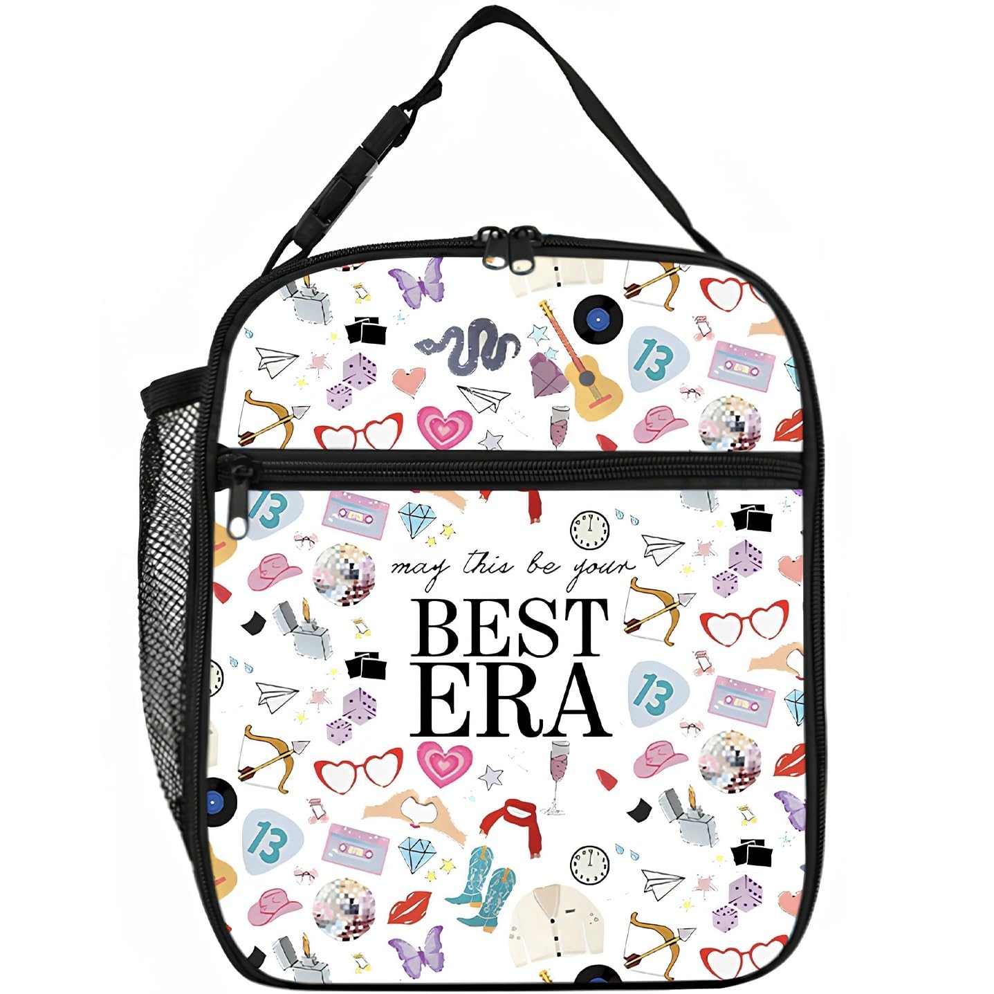HABITAYGI lunch bag with front print May this be your BEST ERA for school days
