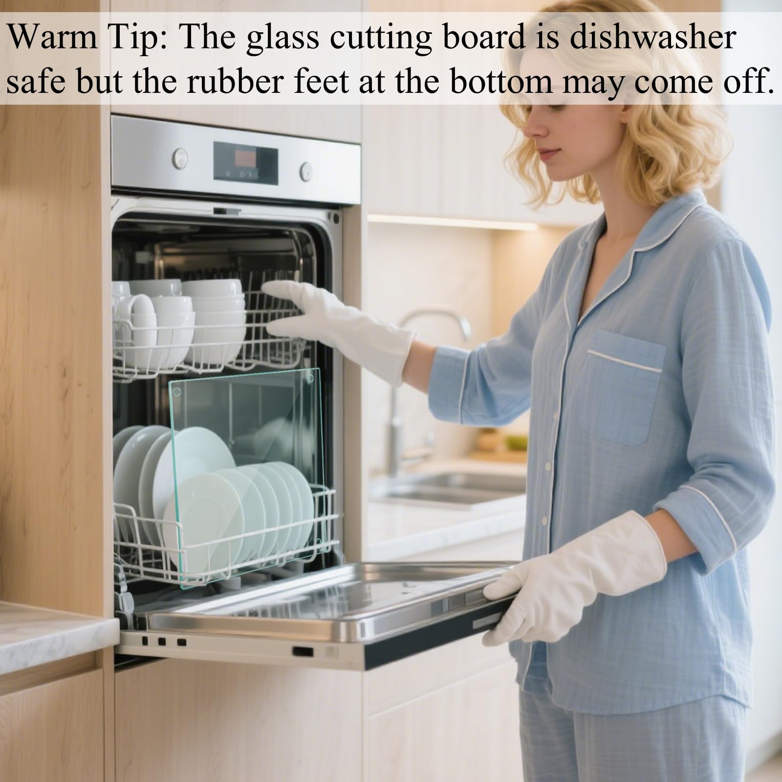 Hacaroa clear cutting boards can double as placemat or craft mat