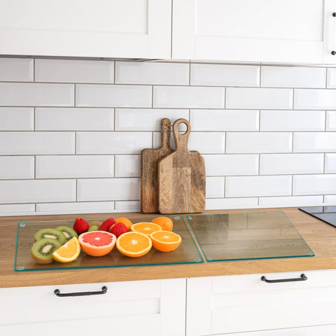 Hacaroa shatter-resistant board stands up to daily chopping.