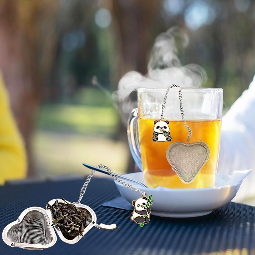 HADEWEITE ultra-fine mesh tea strainer reduces loose leaf debris.