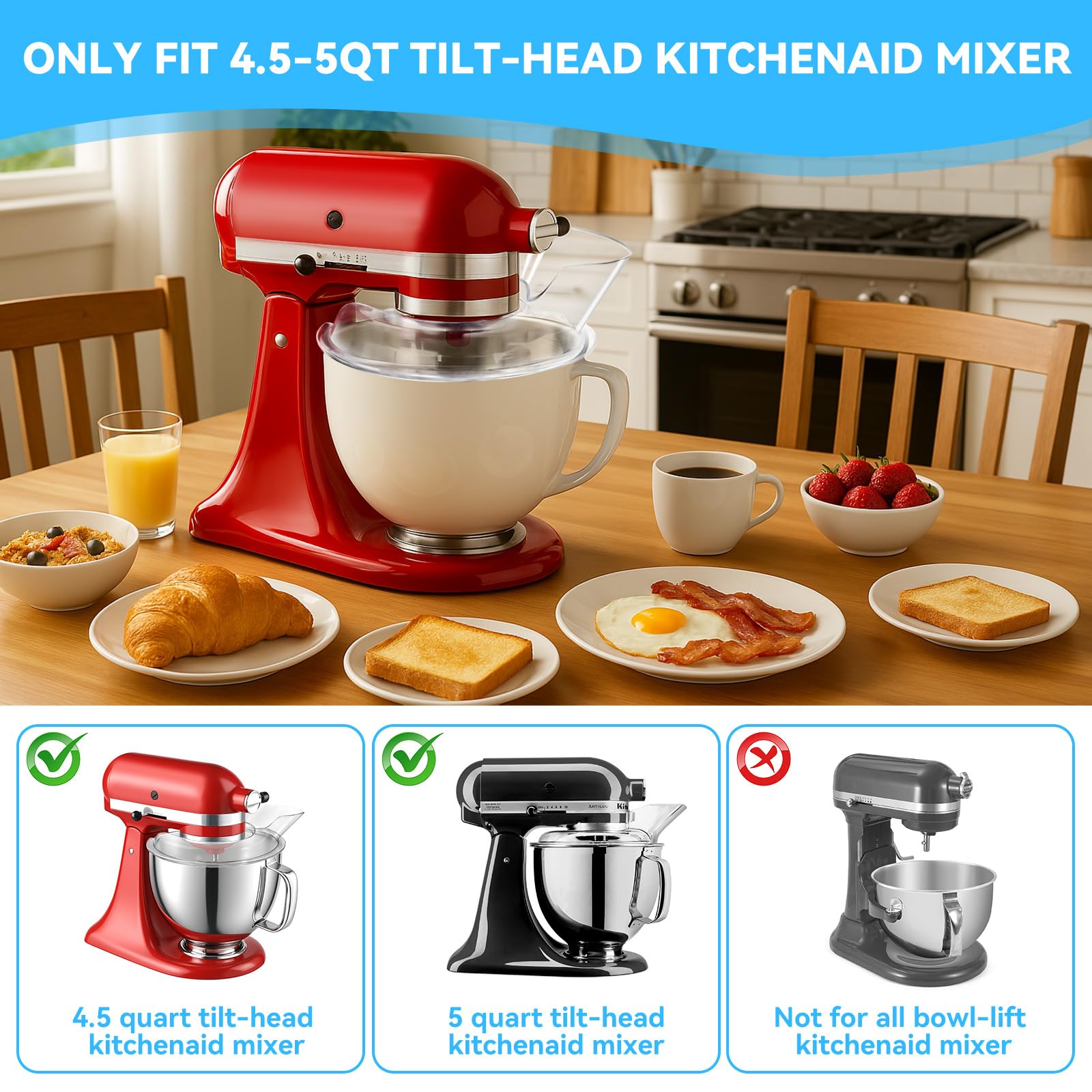 Durable PP material resists bending for daily kitchen use.