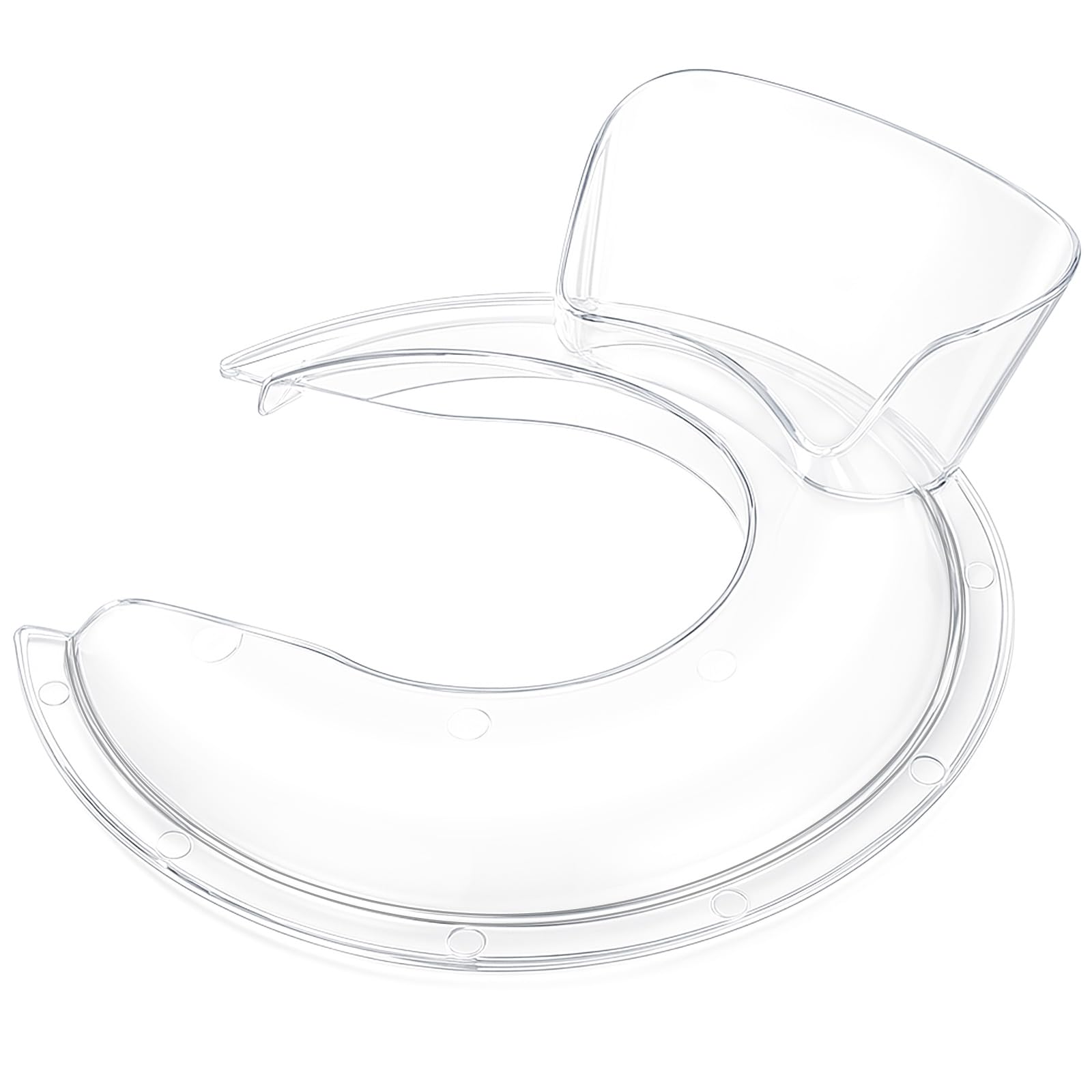 HAEGCKCA pouring shield fits KitchenAid 4.5-5 Qt and reduces splatter during mixing.