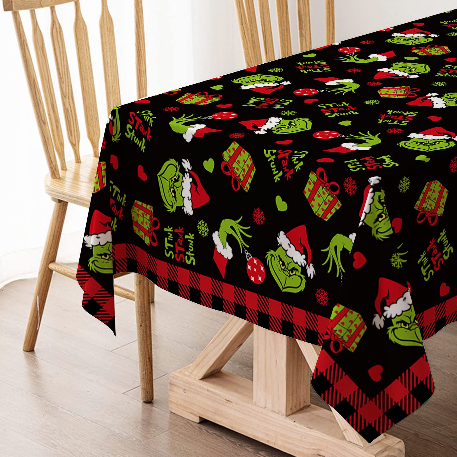 Hafangry photo booth backdrop featuring green elf motif for holiday atmosphere