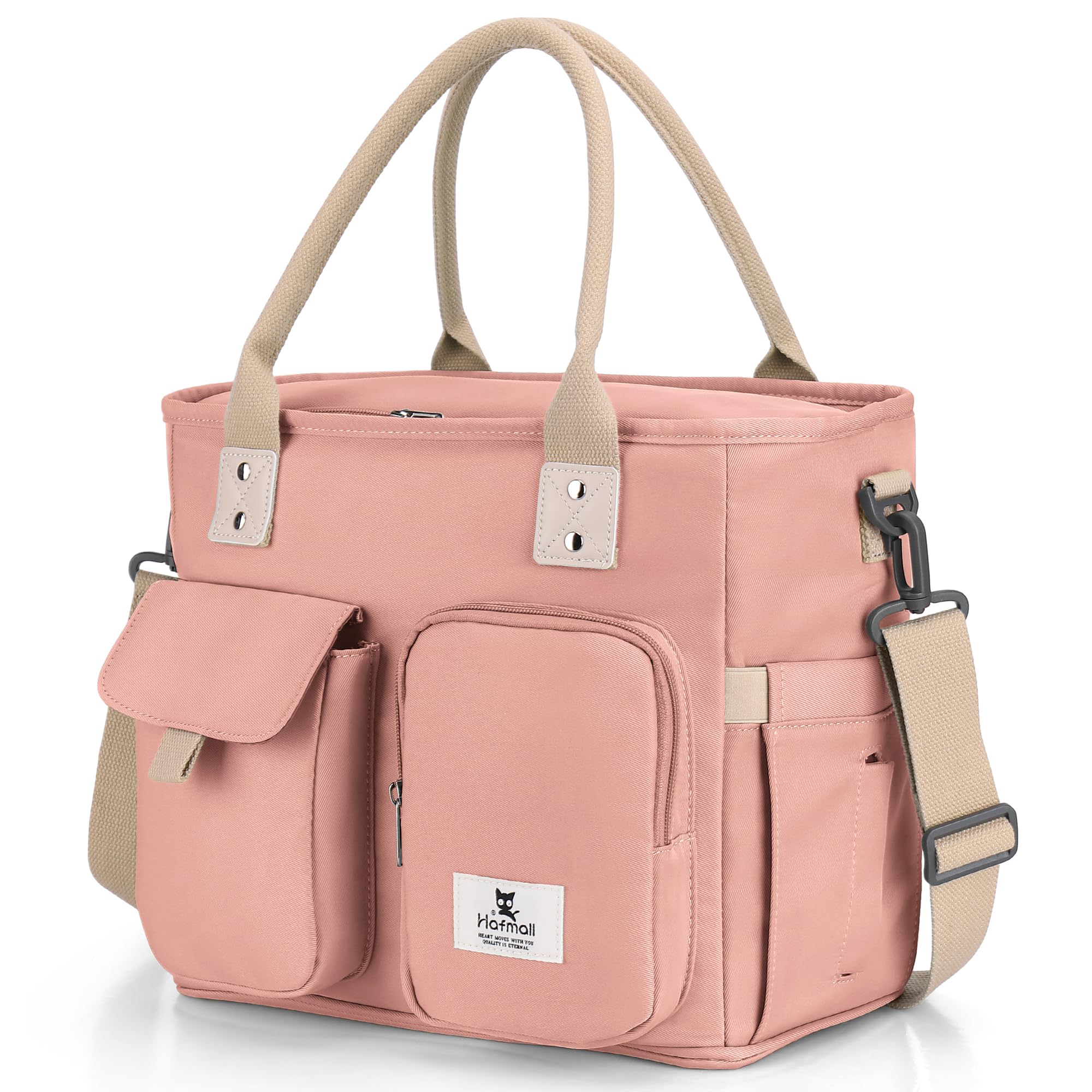 Hafmall 16L lunch bag front view with ample capacity for a full workday