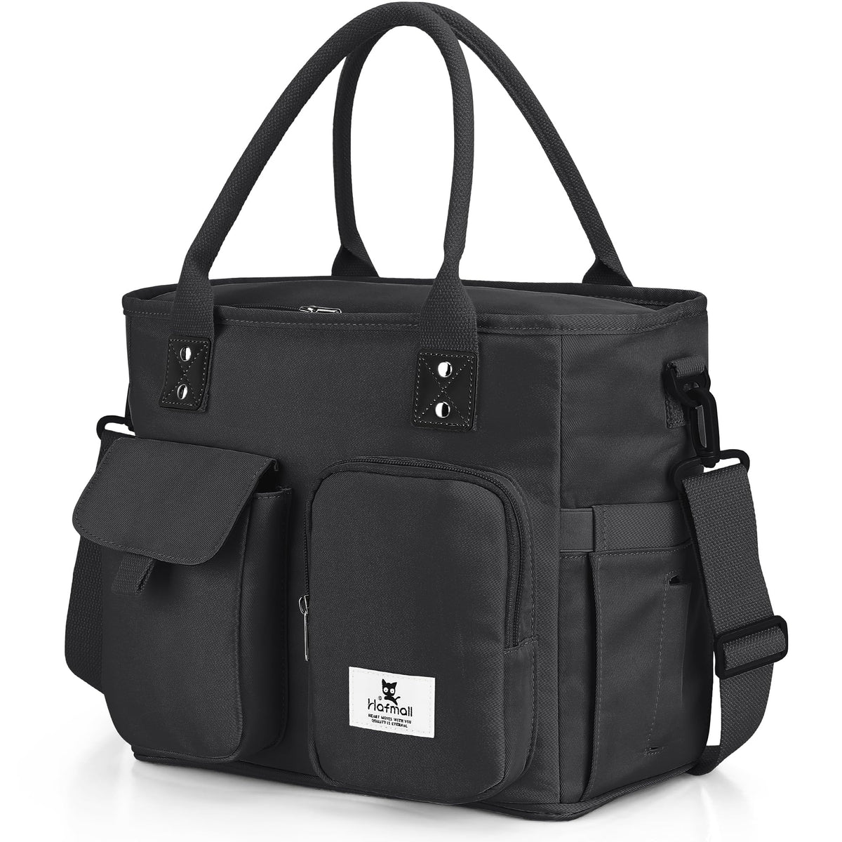 Hafmall large insulated lunch bag for work keeps meals fresh and organized.