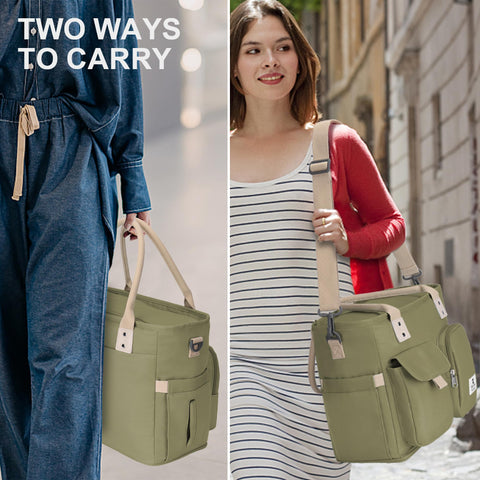 Hafmall large-capacity lunch bag ideal for picnics or work.