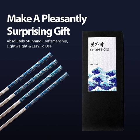 Hagary dishwasher-safe chopsticks ready for easy cleaning.