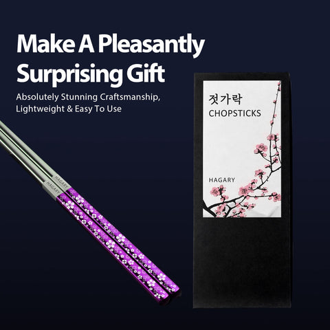 Hagary cherry blossom design reflects Korean-inspired artistry on practical dining utensils.