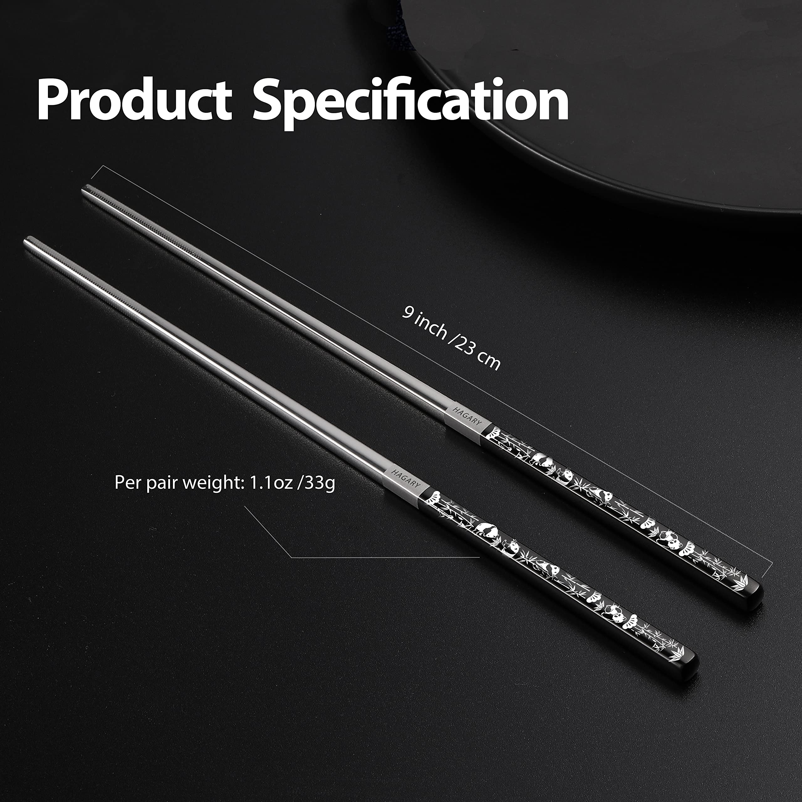 Hagary Panda chopsticks gift-ready packaging for weddings and housewarmings.