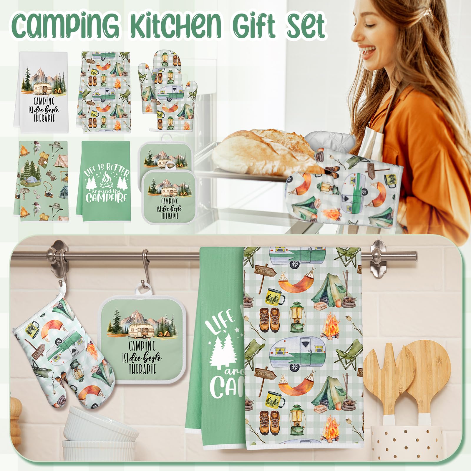 Hahafelt microfiber towels dry surfaces quickly in any outdoor setting.