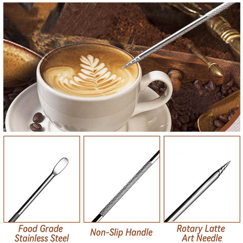 HahaGo latte art stencil set—decorate drinks with cafe-style patterns